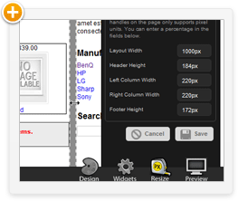Resize your layout with Live Design Resize Mode