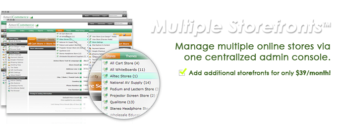 Ecommerce Multiple Stores