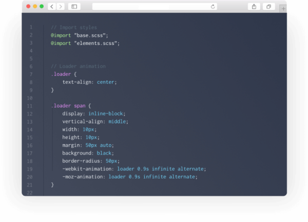 CSS Code in browser window