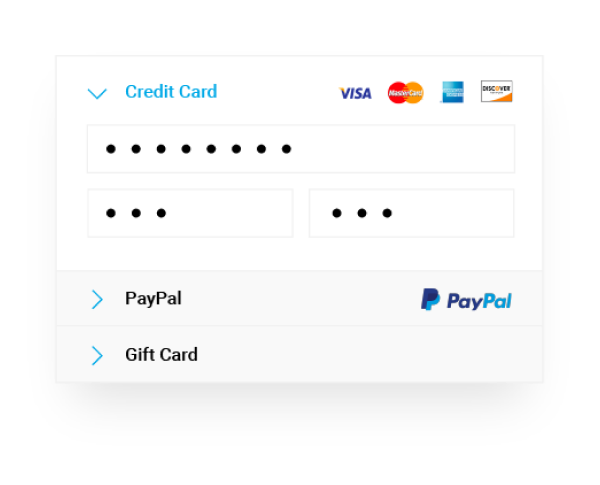 Payment method display